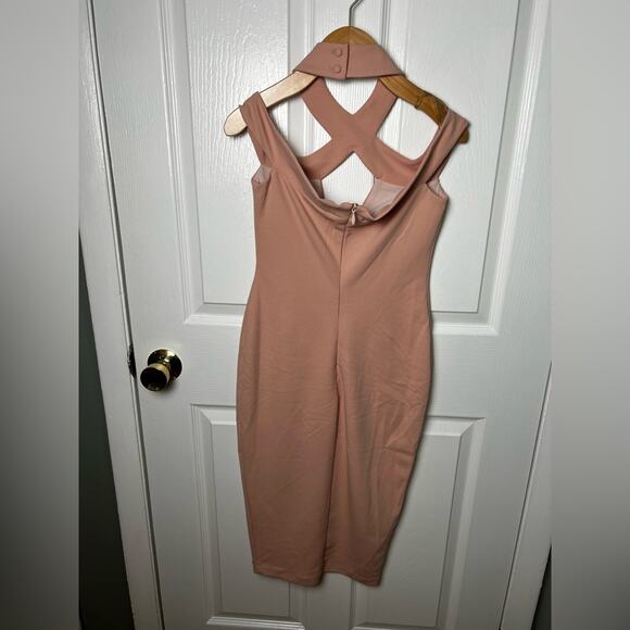 Nookie Hollywood Midi Dress In Blush M - Picture 6 of 9